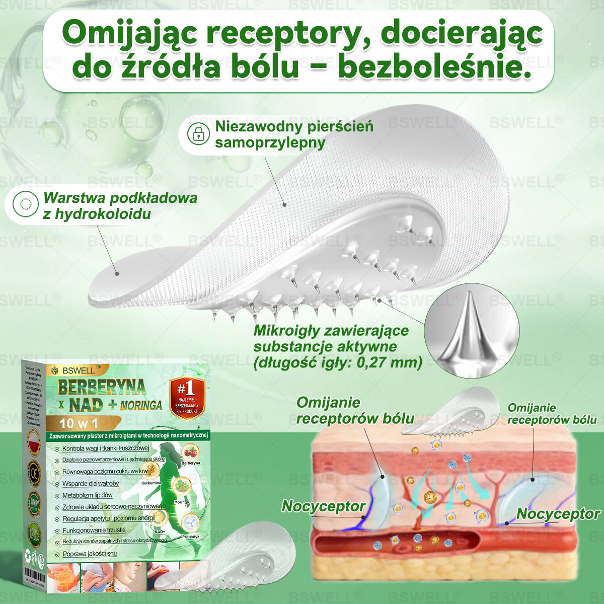 💫💫BSWELL® Nano mikroigłowy plaster wyszczuplający (Raz dziennie, efekty już po 28 dniach ✅ Wspiera odchudzanie, serce, cukrzycę, sen, jelita, stawy i więcej.