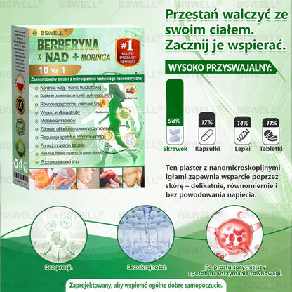 💫💫BSWELL® Nano mikroigłowy plaster wyszczuplający (Raz dziennie, efekty już po 28 dniach ✅ Wspiera odchudzanie, serce, cukrzycę, sen, jelita, stawy i więcej.