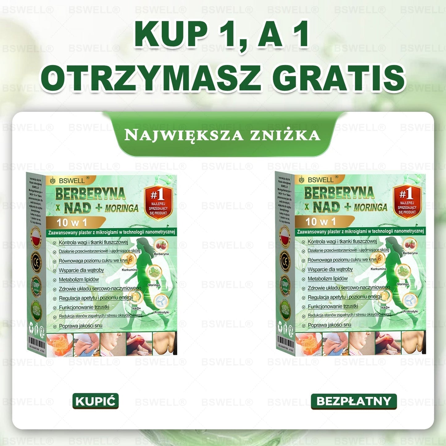 💫💫BSWELL® Nano mikroigłowy plaster wyszczuplający (Raz dziennie, efekty już po 28 dniach ✅ Wspiera odchudzanie, serce, cukrzycę, sen, jelita, stawy i więcej.
