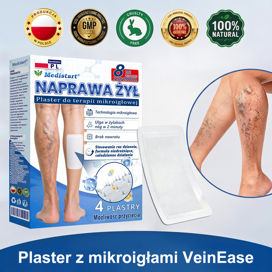 🌿Medistart® Mikronakłuwający Plaster do Pielęgnacji Żylaków ⚡ Natychmiastowa Ulga, Długotrwałe Efekty